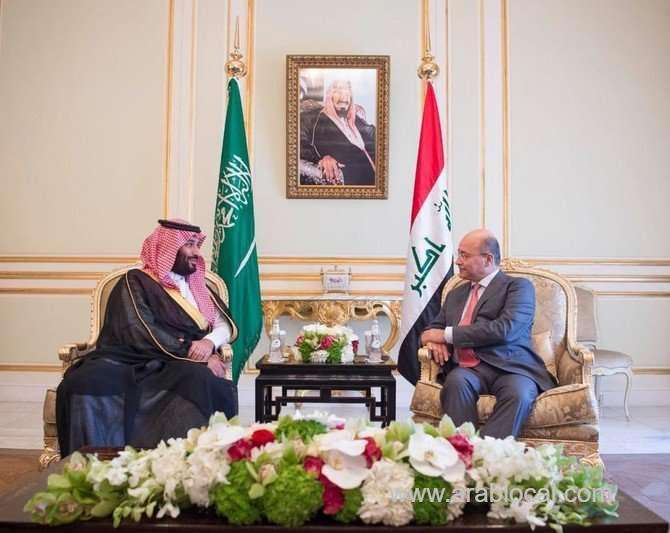 crown-prince-mohammed-bin-salman-meets-with-iraqi-president-salih-saudi