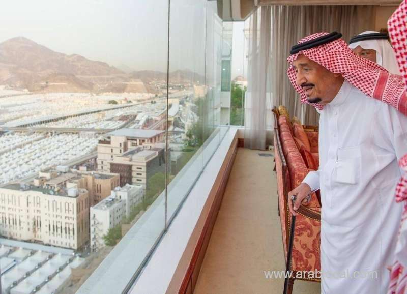 king-salman-arrives-mona-to-oversee-the-comfort-of-pilgrims-saudi