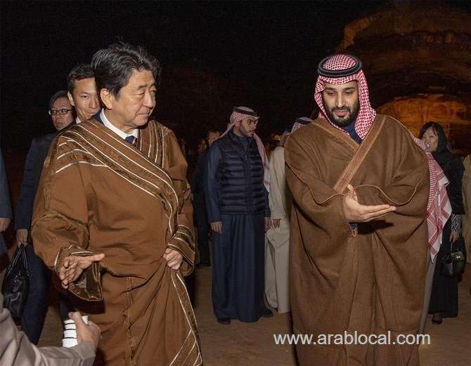 japan-pm-meets-king-salman-in-riyadh-and-crown-prince-in-alula-saudi