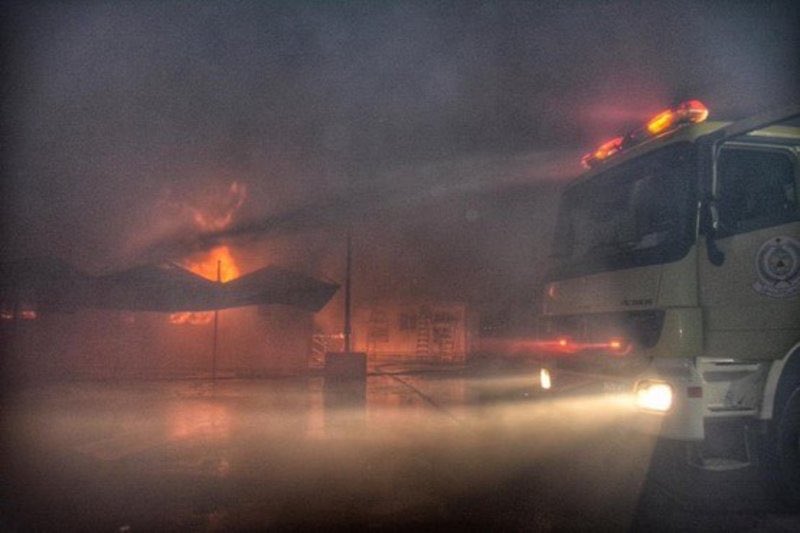 Fire Accident at Jeddah Railway Station