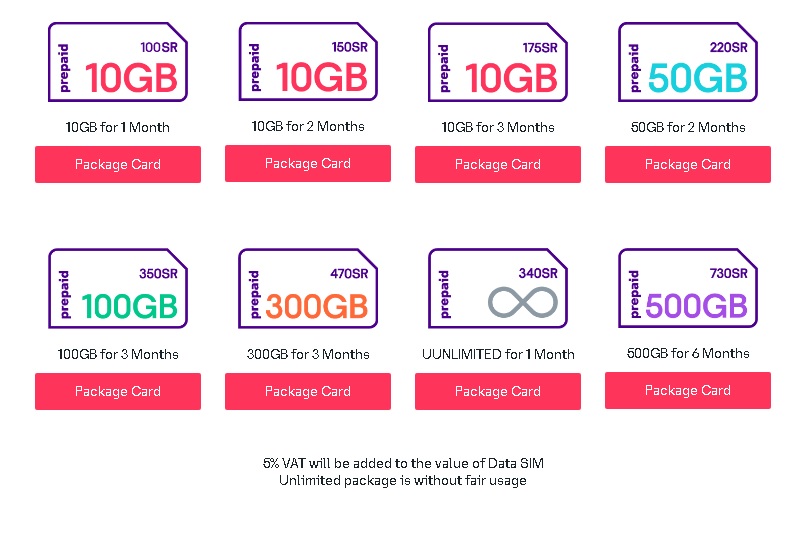 STC المملكة العربية السعودية حزم كويك نت المدفوعة مسبقا