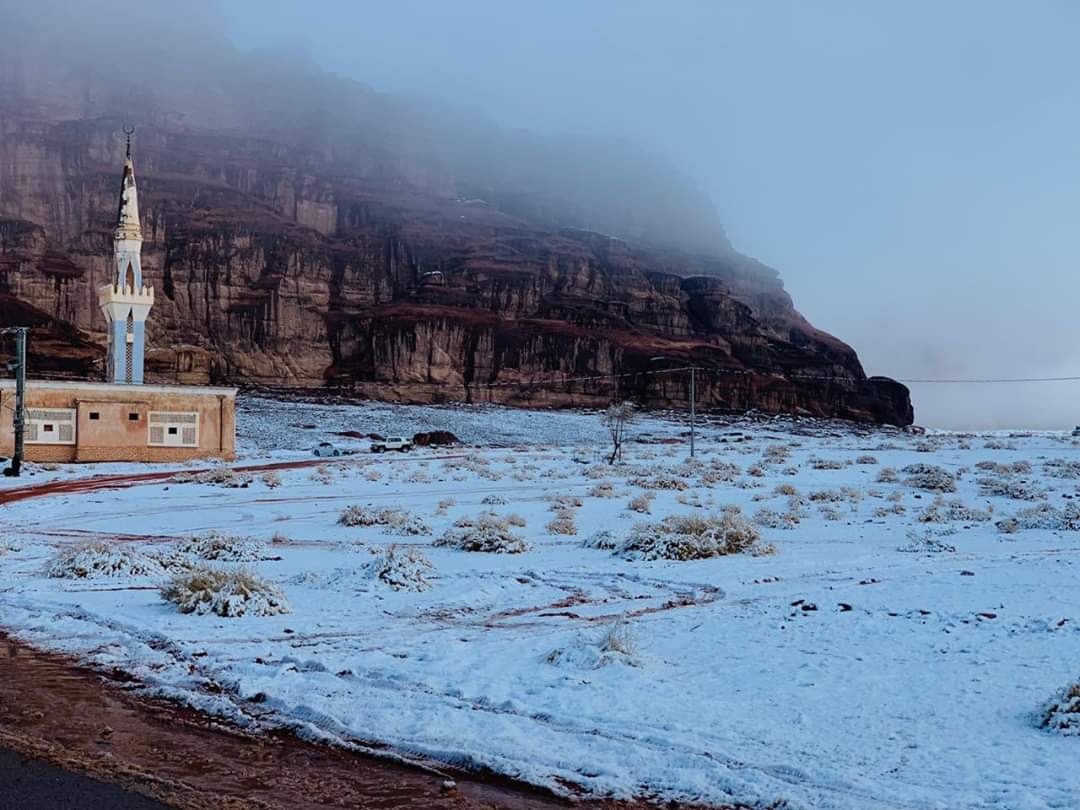 Snowing In Some Parts Of Saudi Arabia