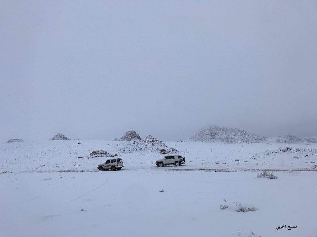 Snowing In Some Parts Of Saudi Arabia