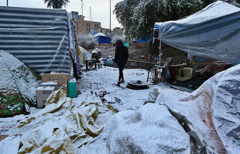 snowing in iraq